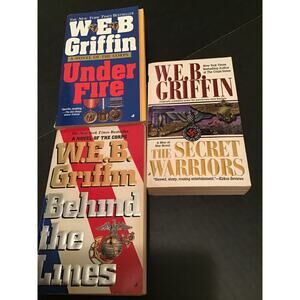 W.E.B Griffin Paperback book lot of 3 books - Novels of the Corps & Men at War